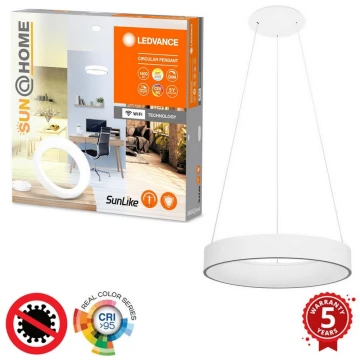 Ledvance - Candelabro suspenso LED com regulação SUN@HOME CIRCULAR LED/18,5W/230V Wi-Fi