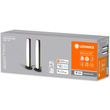 Ledvance - CONJUNTO 2x Candeeiros de mesa LED RGBW com regulação MOOD LIGHT LED/4W/230V Wi-Fi + comando