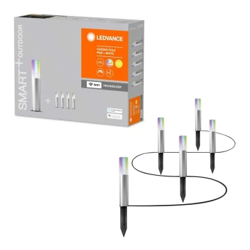 Ledvance - CONJUNTO 5x LED RGBW Candeeiro exterior SMART+ GP5xLED/5,7W/230V IP65 Wi-Fi