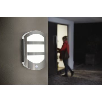Ledvance - Iluminação de parede exterior LED com sensor PLATE LED/12,5W/230V IP44