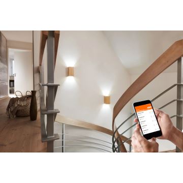 Ledvance - Iluminação de parede LED com regulação SMART+ WOOD LED/12W/230V 3000-6500K Wi-Fi