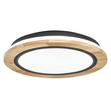 Ledvance - Iluminação de teto LED com regulação SMART+ ORBIS WOOD LED/24W/230V 2700-6500K carvalho Wi-Fi