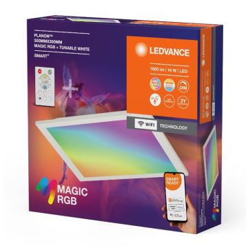 Ledvance - Iluminação de teto LED RGBW com regulação SMART+ MAGIC LED/14W/230V 2700-6500K Wi-Fi + comando