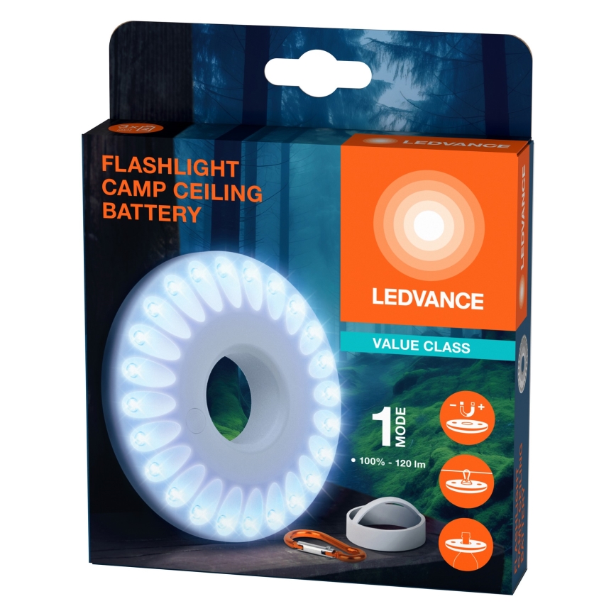 Ledvance - Iluminação LED FLASHLIGHT CAMP LED/1,2W/3xAAA