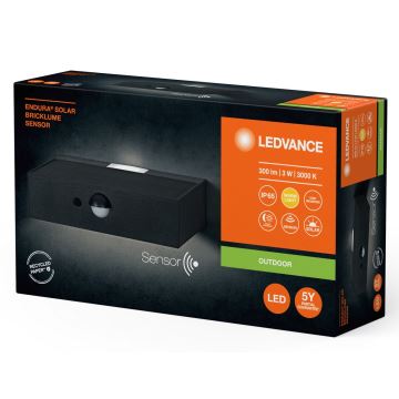 Ledvance - Iluminação solar de parede LED com sensor ENDURA SOLAR LED/3W/4,2V IP65