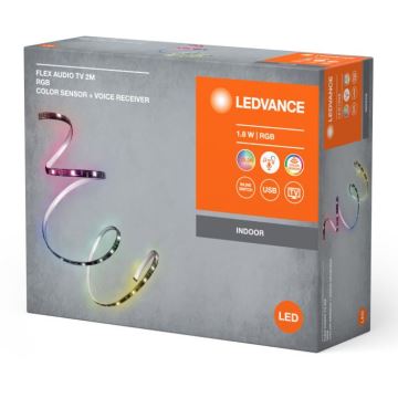 Ledvance - LED RGB Tira com regulação para TV com sensor FLEX AUDIO 2m LED/1,8W/5V