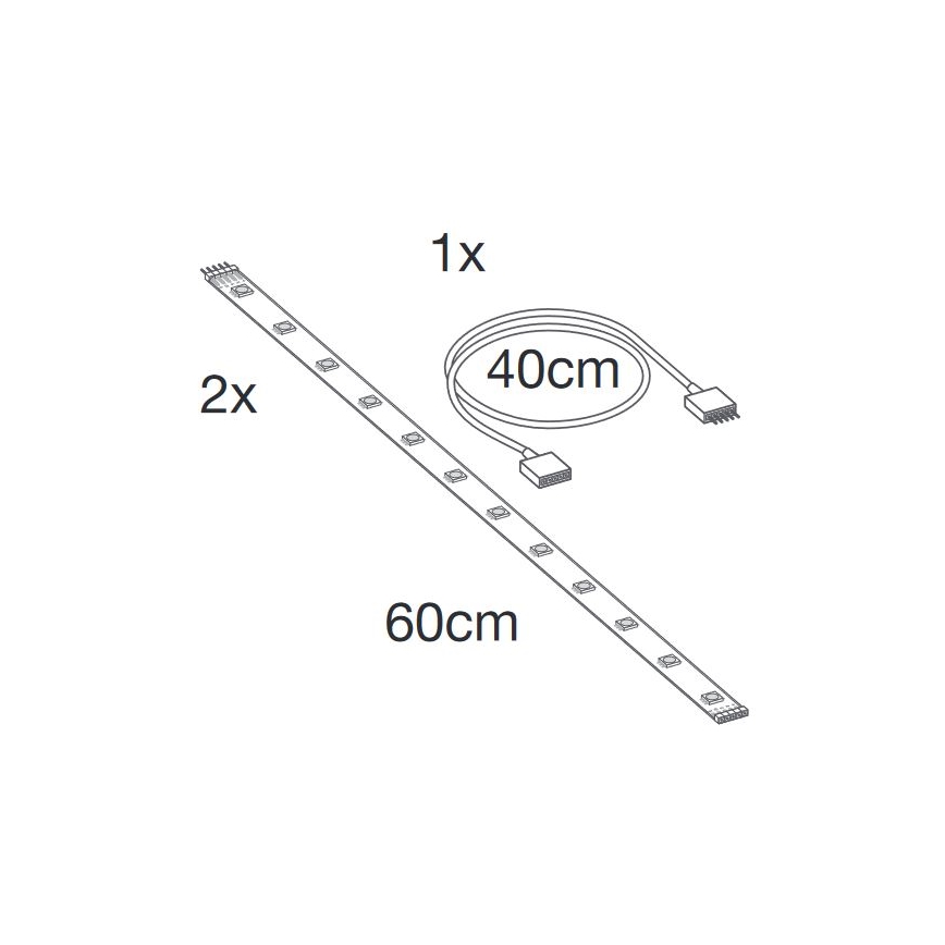 Ledvance - LED RGB+TW Extensão regulação tira SMART+ FLEX 1,2m LED/6W/12V