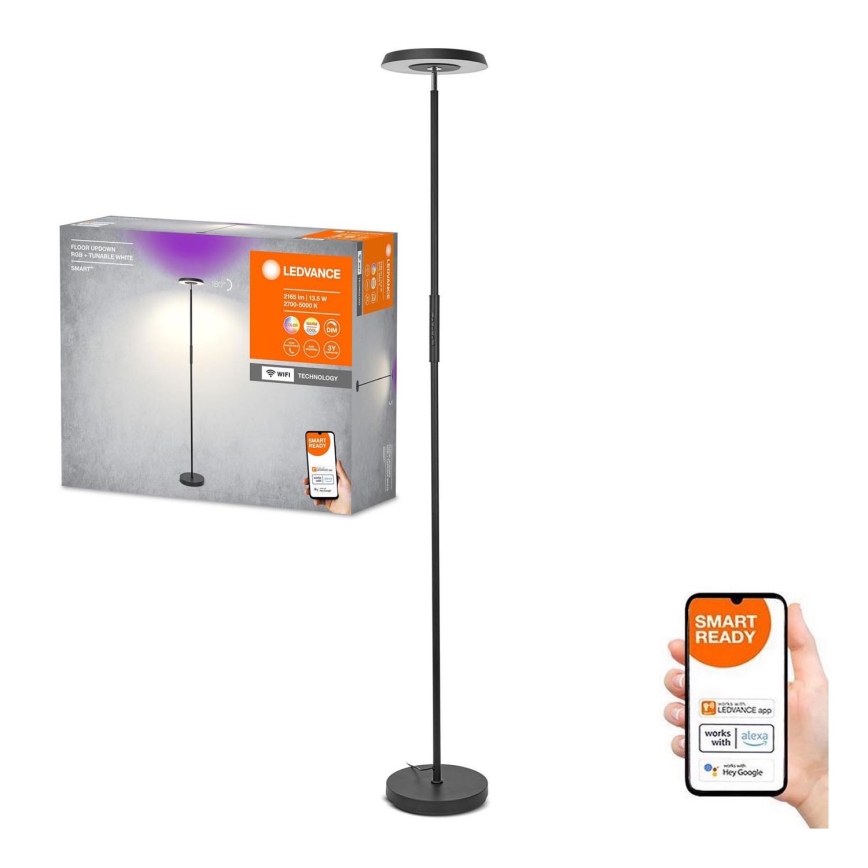 Ledvance - LED RGBW Candeeiro de chão com regulação SMART+ FLOOR LED/13,5W/230V 2700-5000K Wi-Fi