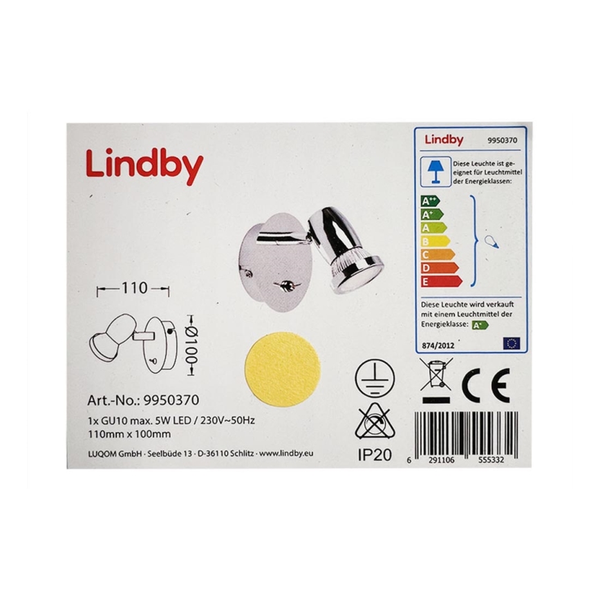 Lindby - Foco de parede LED ARMINIUS 1xGU10/5W/230V