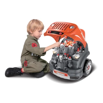 Loja de reparação automóvel infantil laranja/cinzento