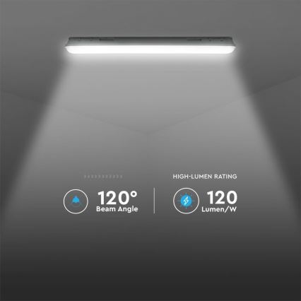 Luminária técnica LED fluorescente com módulo de emergência EMERGENCY LED/36W/230V 6500K 120cm IP65