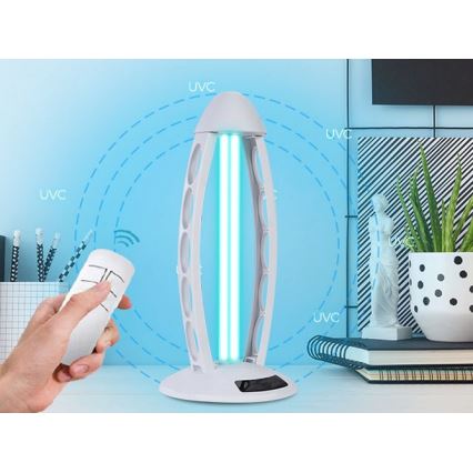 Luxera 70416 - Lâmpada germicida desinfetante com ozônio UVC/38W/230V + controlo remoto