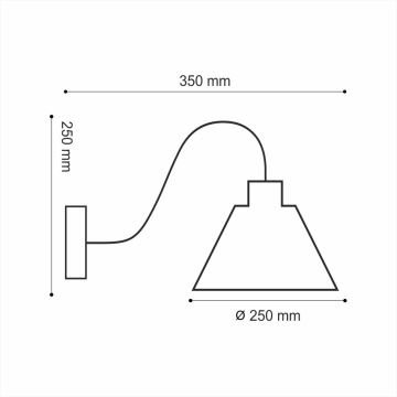 Luz de parede LOFT 1xE14/40W/230V