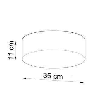 Luz de teto ARENA 35 2xE27/60W/230V branco