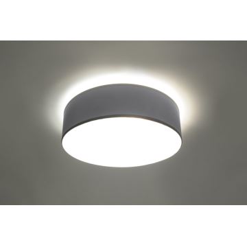 Luz de teto ARENA 35 2xE27/60W/230V cinzento