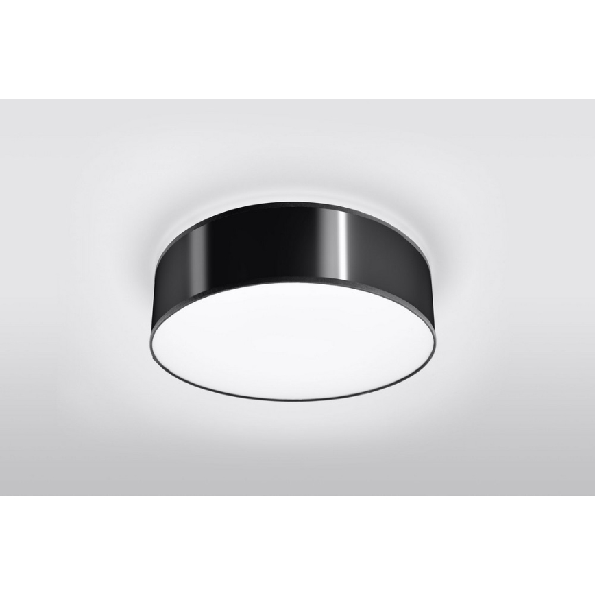 Luz de teto ARENA 35 2xE27/60W/230V preto antigo