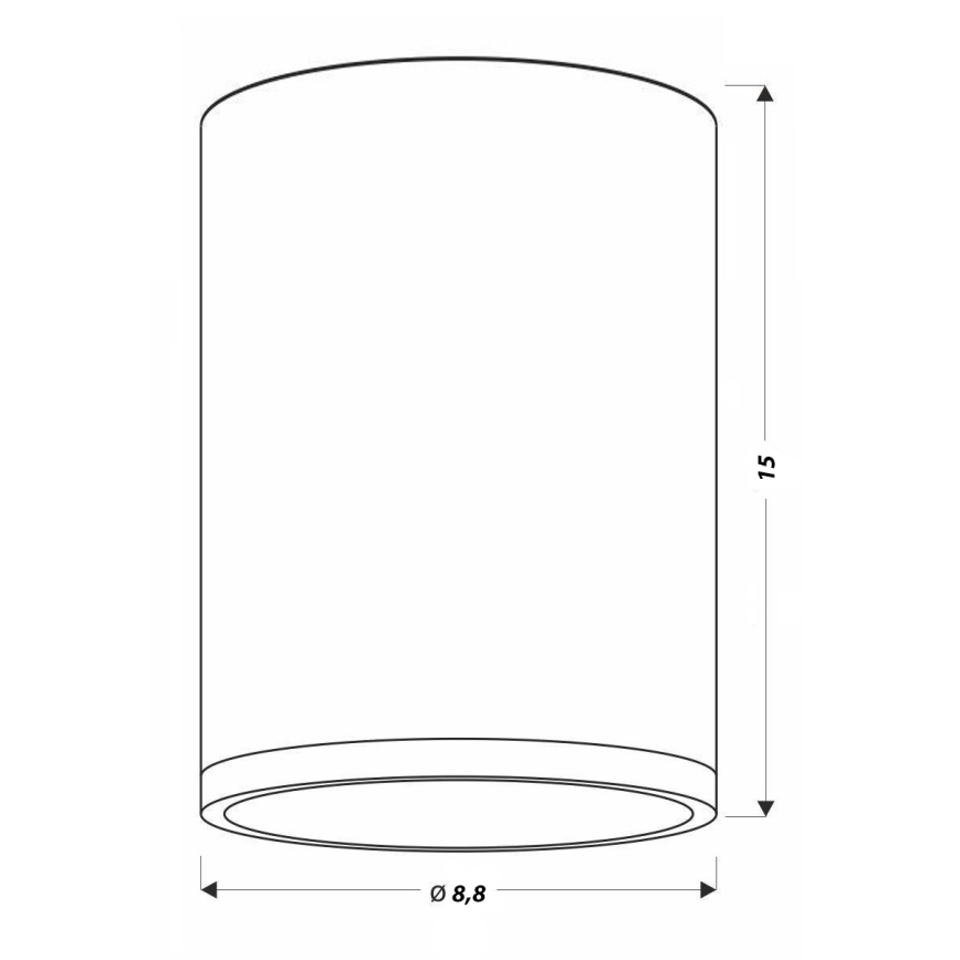 Luz de teto LED TUBA LED/9W/230V