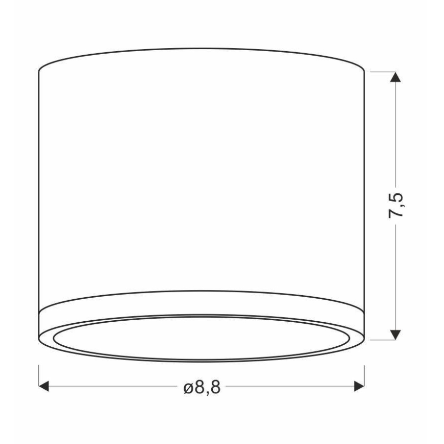 Luz de teto LED TUBA LED/9W/230V