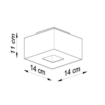 Luz de teto MONO 1 1xGU10/40W/230V