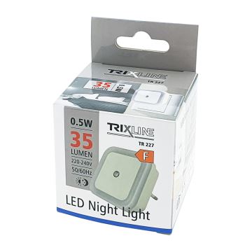 Luz noturna com sensor LED LED/0,5W/230V branco