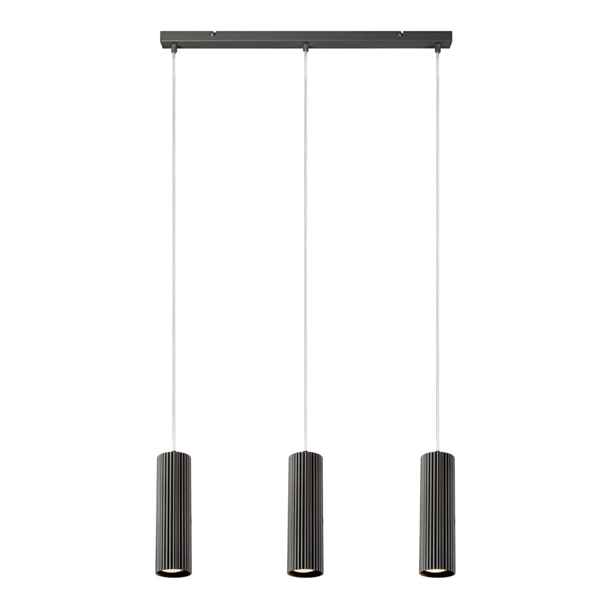 Markslöjd 108473 - Candelabro suspenso COSTILLA 3xGU10/7W/230V antracite