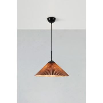 Markslöjd 108709 - Candeeiro suspenso PLISADO 1xE27/40W/230V diâmetro 50 cm cinzento