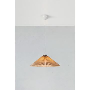 Markslöjd 108710 - Candeeiro suspenso PLISADO 1xE27/40W/230V diâmetro 50 cm bege