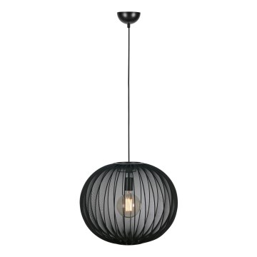 Markslöjd 108791 - Candeeiro suspenso FORENCE 1xE27/40W/230V diâmetro 50 cm preto