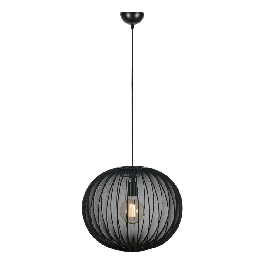 Markslöjd 108791 - Candeeiro suspenso FORENCE 1xE27/40W/230V diâmetro 50 cm preto