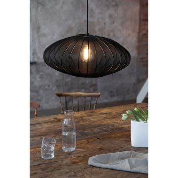 Markslöjd 108793 - Candeeiro suspenso FORENCE 1xE27/40W/230V diâmetro 60 cm preto