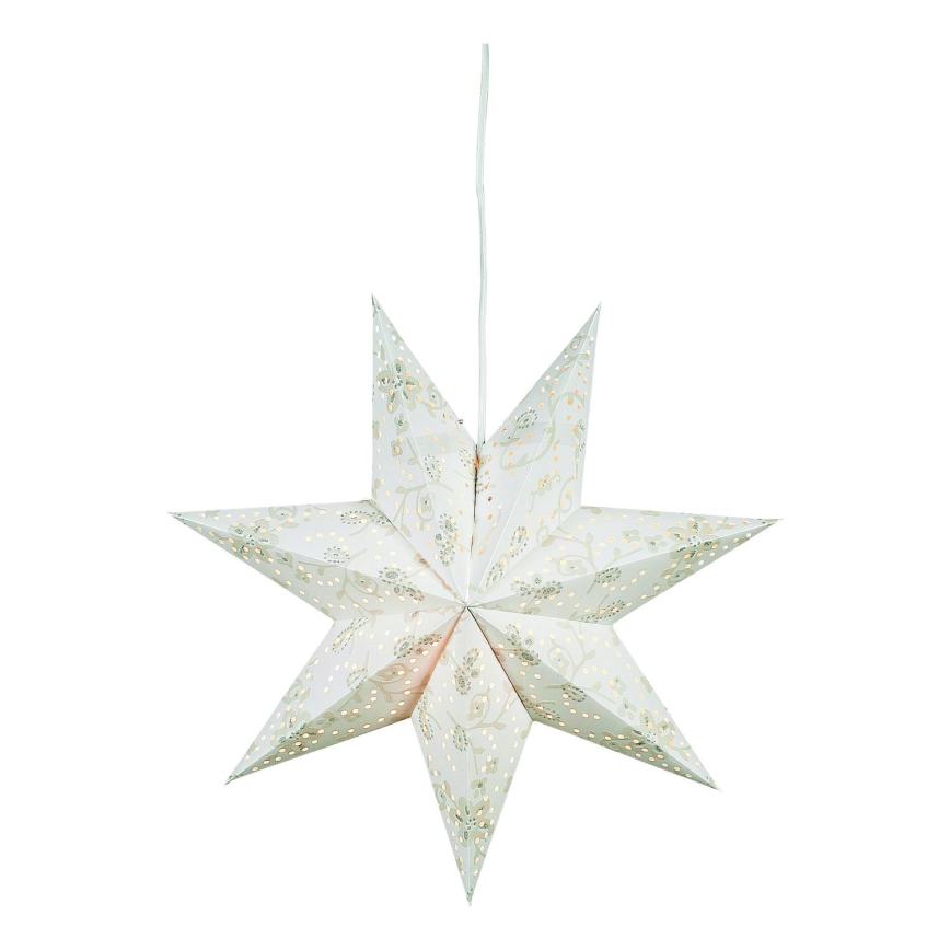 Markslöjd 700118 - Decoração de Natal ARATORP 1xE14/25W/230V 45 cm branco