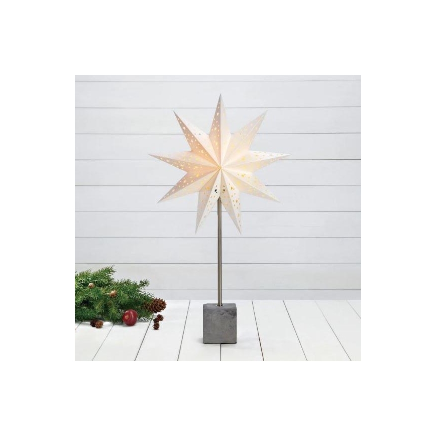 Markslöjd 702469 - Decoração de Natal HARD 1xE14/25W/230V branco