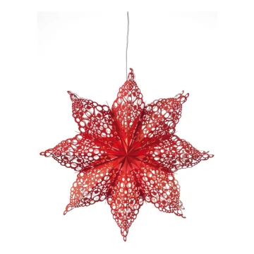 Markslöjd 702561 - Decoração de Natal HALL 1xE14/25W/230V vermelho 70 cm