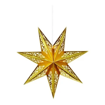 Markslöjd 702830 - Decoração de Natal SATURNUS 1xE14/25W/230V diâmetro 45 cm dourada
