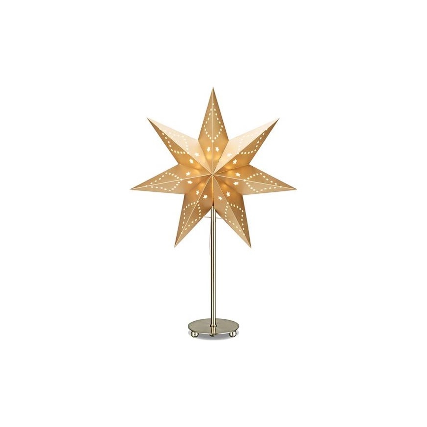 Markslöjd 705545 - Decoração de Natal SATURNUS 1xE14/25W/230V 35 cm dourado