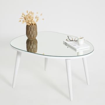 Mesa de centro GUSTO 38x75 cm branco