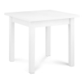 Mesa de refeições HOSPE 78x80 cm faia/branco