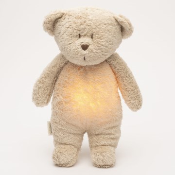 Moonie - Amigo aconchegante com melodia e iluminação urso pequeno 2.0 organic Areia