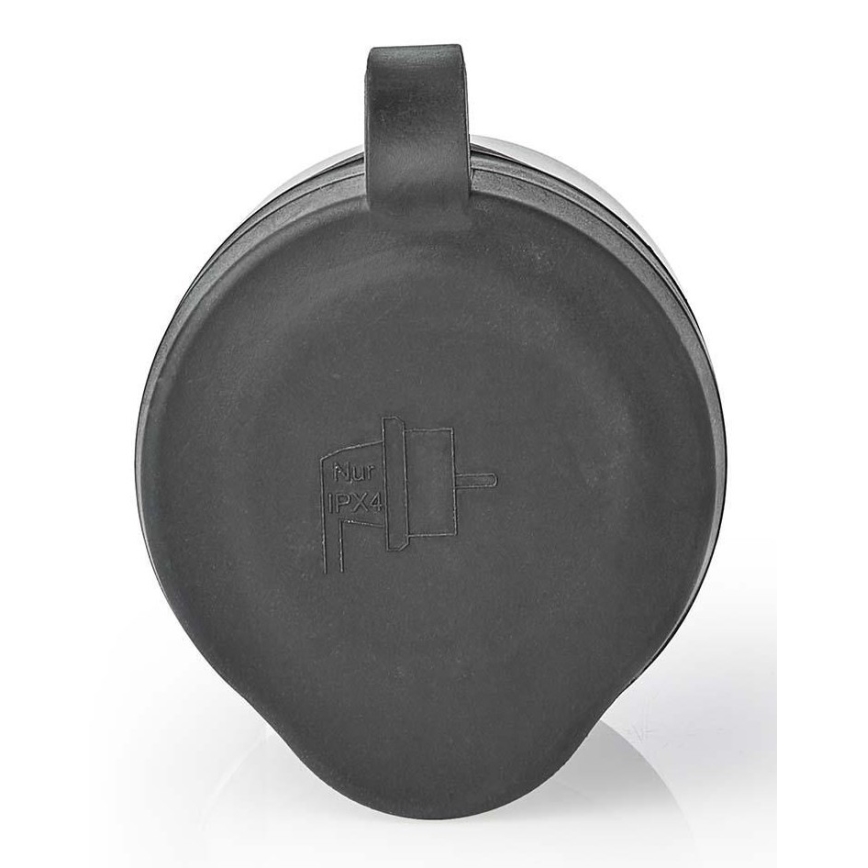 Tomada inteligente 3680W/230V/Schuko Tipo F/16A Wi-Fi IP44 preta