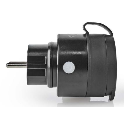 Tomada inteligente 3680W/230V/Schuko Tipo F/16A Wi-Fi IP44 preta