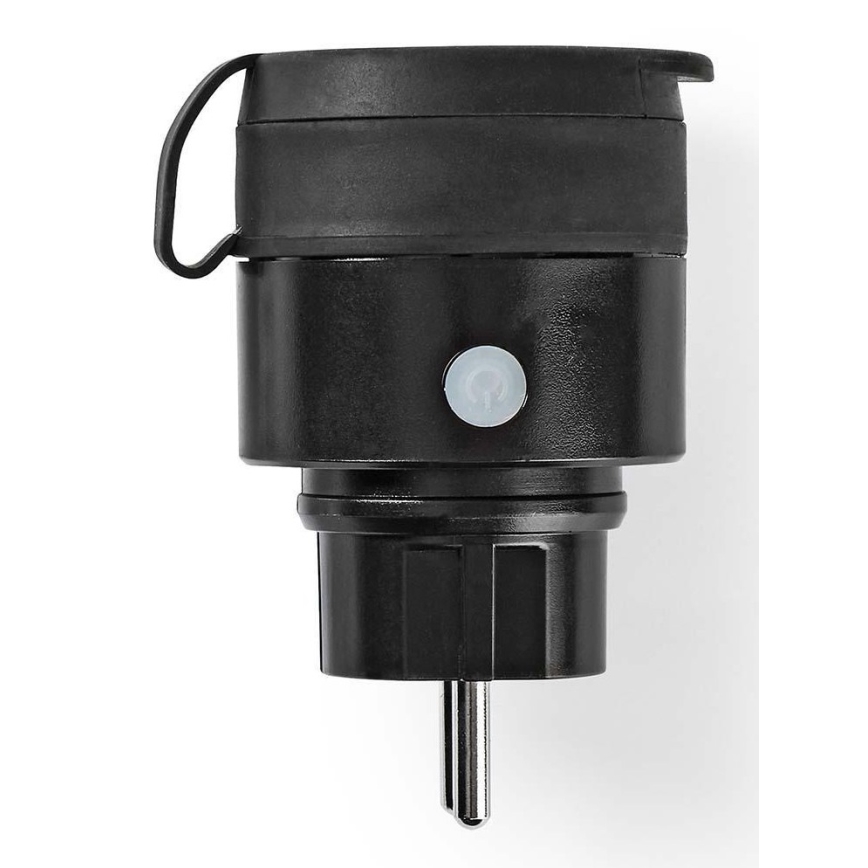 Tomada inteligente 3680W/230V/Schuko Tipo F/16A Wi-Fi IP44 preta