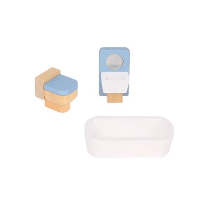 New Classic Toys - Casa de bonecas de madeira vermelha