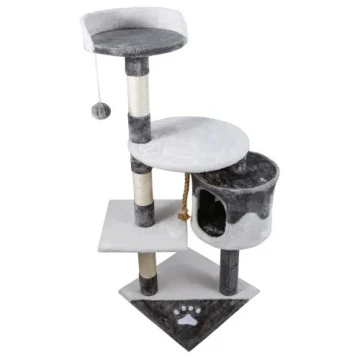 Nobleza - Arranhador para gatos 111,5x60x56,5 cm cinzento