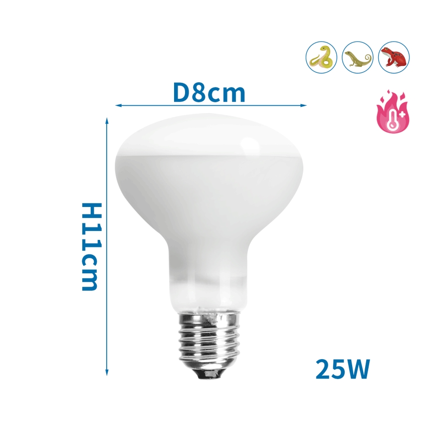 Nobleza - Lâmpada UVA para terrários E27/25W/230V IP54