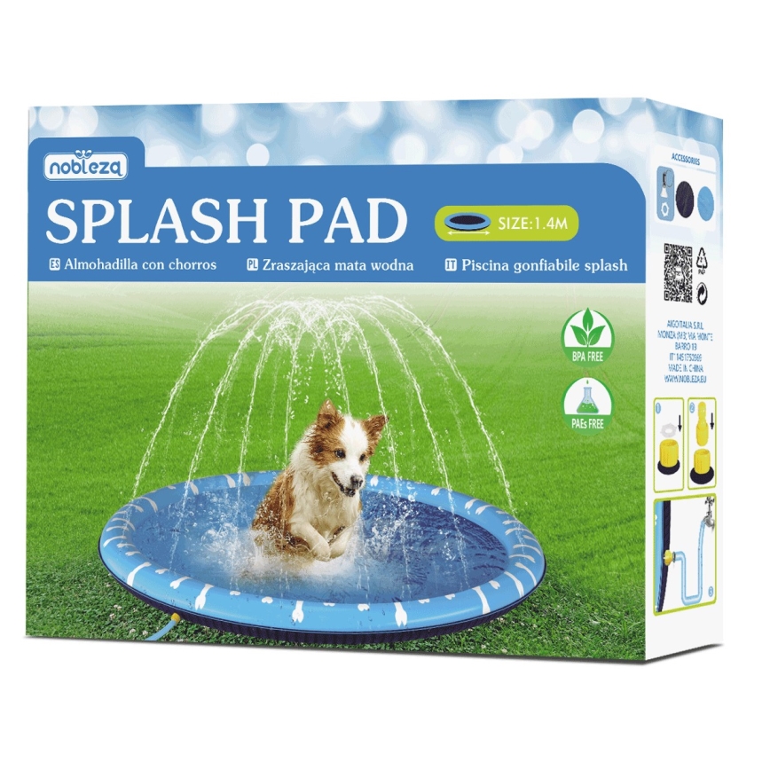 Nobleza - Piscina para cães com fonte de água diâmetro 1,4m