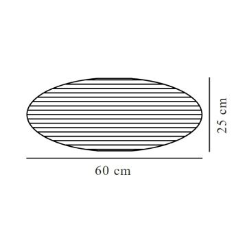 Nordlux - Abajur VILLO E27 diâmetro 60 cm cinzento