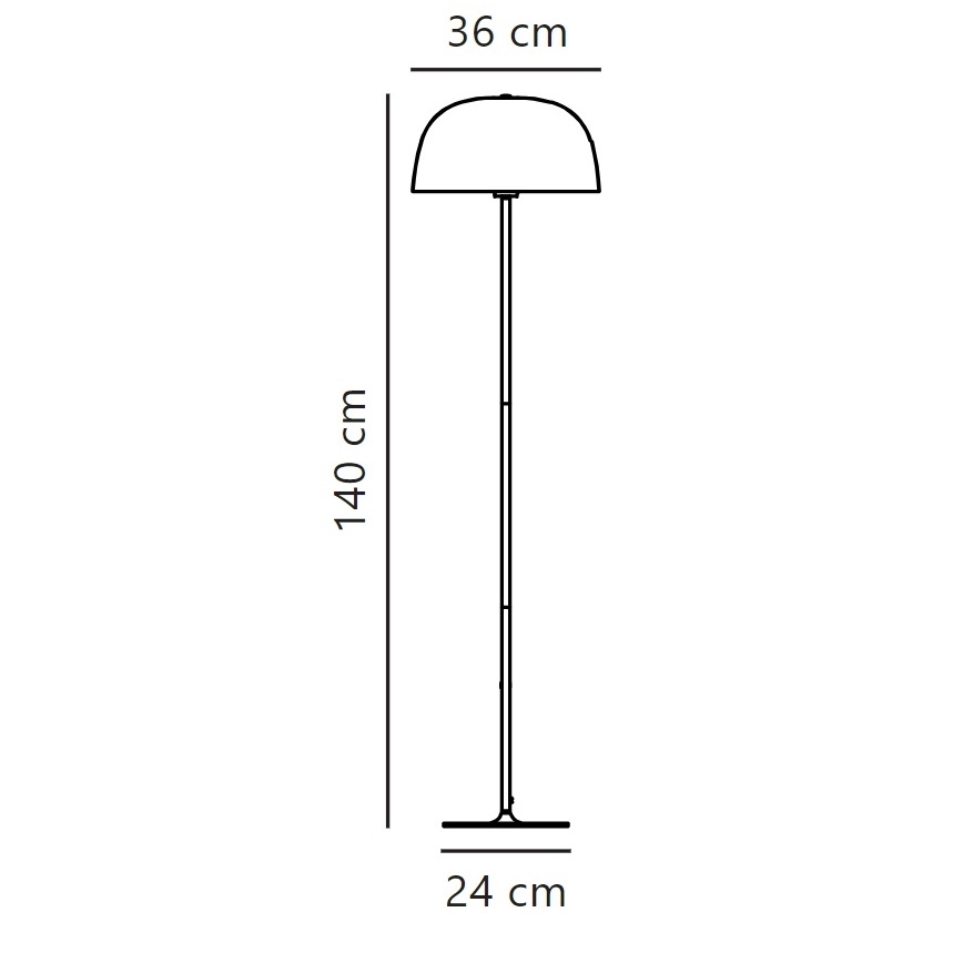 Nordlux - Candeeiro de chão CERA 1xE27/60W/230V dourado