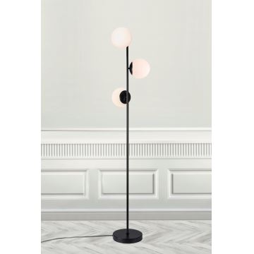 Nordlux - Candeeiro de chão LILLY 3xE14/25W/230V preto