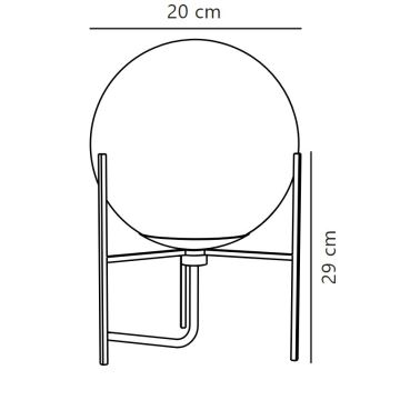 Nordlux - Candeeiro de mesa ALTON 1xE14/15W/230V dourado