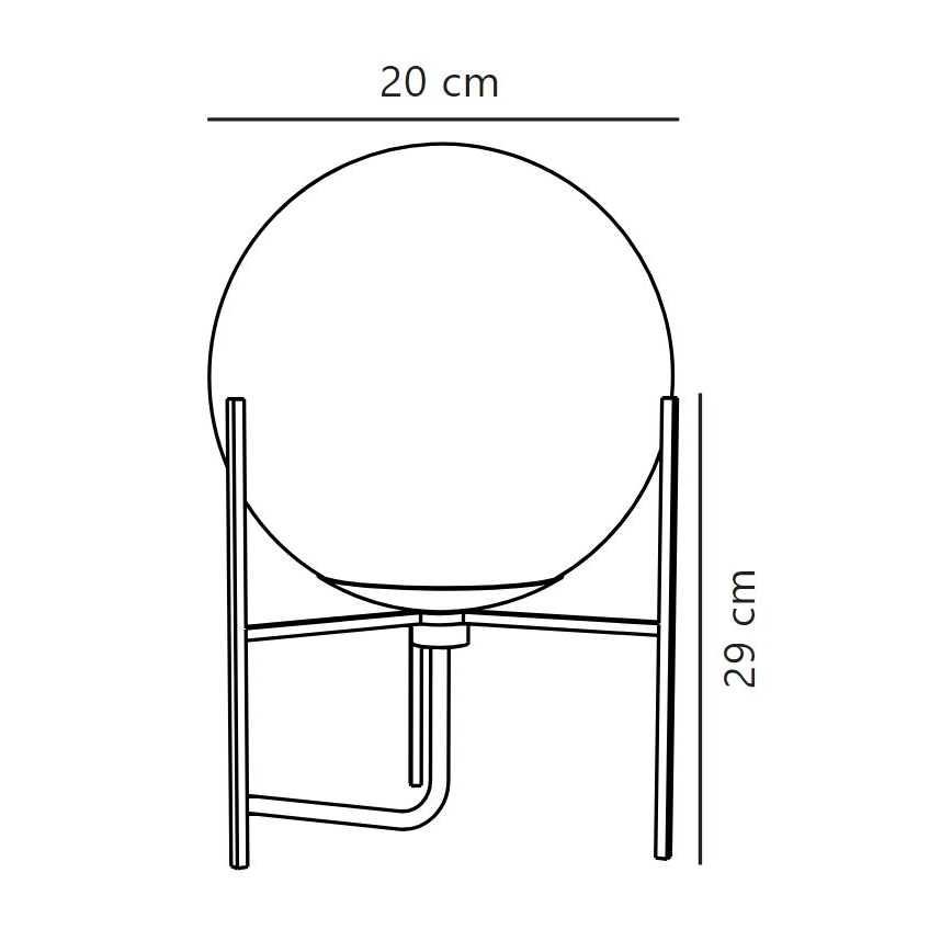 Nordlux - Candeeiro de mesa ALTON 1xE14/15W/230V